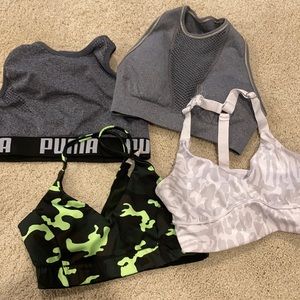 Lot of 4 sports bra size small